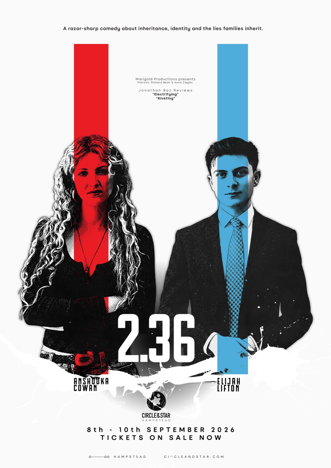 2.36 — Marigold Productions. Anoushka Cowan and Elijah Lifton.
